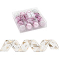 Jingle Jollys 34pcs Christmas Tree Decoration Set with 20M Ribbon & Ornaments - SuperSaverAU - view 3