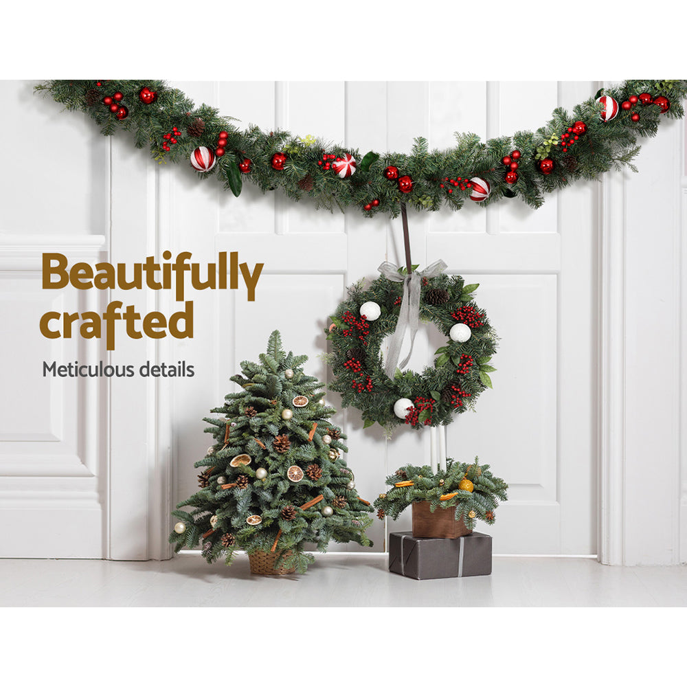 Jingle Jollys 2.7m Christmas Garland with Decorations Xmas Wedding Party - SuperSaverAU - view 7