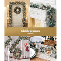 Jingle Jollys 2.7m Christmas Garland with LED Lights Snowy Decoration Xmas Party - SuperSaverAU - view 4