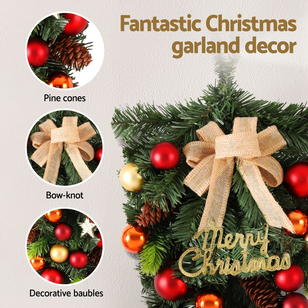 Jingle Jollys Hanging Christmas Garland 50CM Ornaments Party Decorations - SuperSaverAU - view 4