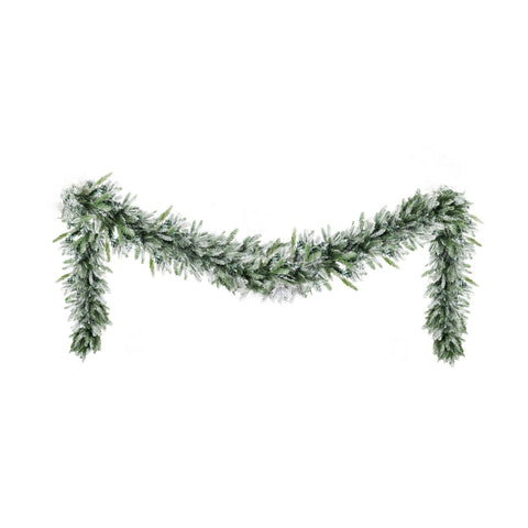 Jingle Jollys 3M Christmas Garland Pre-lit LED Lights Snow Frosted Tips Decor - SuperSaverAU - view 1
