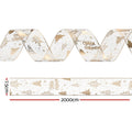 Jingle Jollys 20M Christmas Ribbon Roll Bow Printed Xmas Tree Decor Gift Gold - SuperSaverAU - view 2