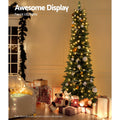 Jingle Jollys Christmas Tree 1.8m Pre-Lit 200 LED Lights Xmas Tree Decorations - SuperSaverAU - view 4
