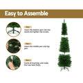 Jingle Jollys Christmas Tree 1.8m Pre-Lit 200 LED Lights Xmas Tree Decorations - SuperSaverAU - view 5