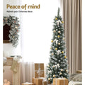 Jingle Jollys Christmas Tree 1.8m Xmas Tree Decorations Snowy 300 Tips - SuperSaverAU - view 4