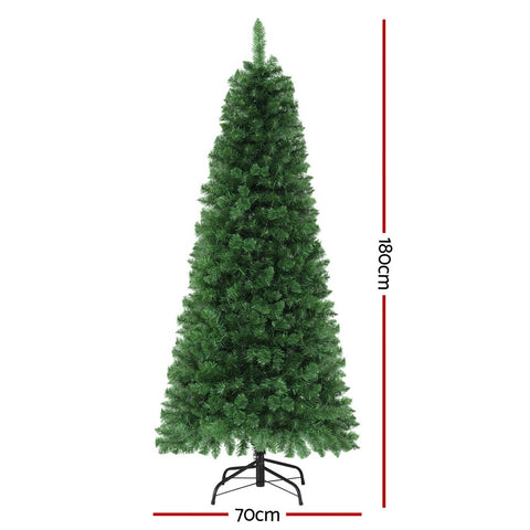 Jingle Jollys 1.8M Pre-lit Christmas Tree 8 Mode Multi Colour 200 LED Light Xmas - SuperSaverAU - view 1