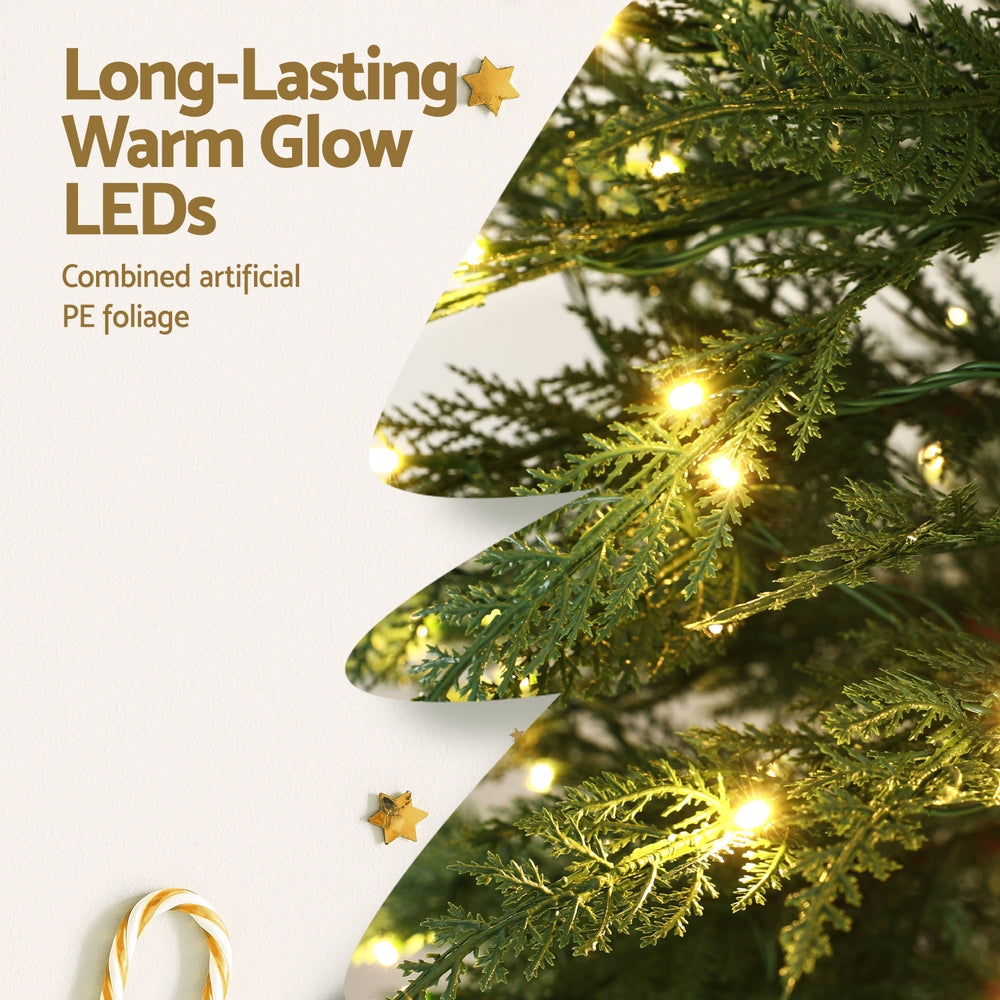 Jingle Jollys Christmas Tree 1.5M LED Xmas Tree Sparse 263 Tips Party Decoration - SuperSaverAU - view 5