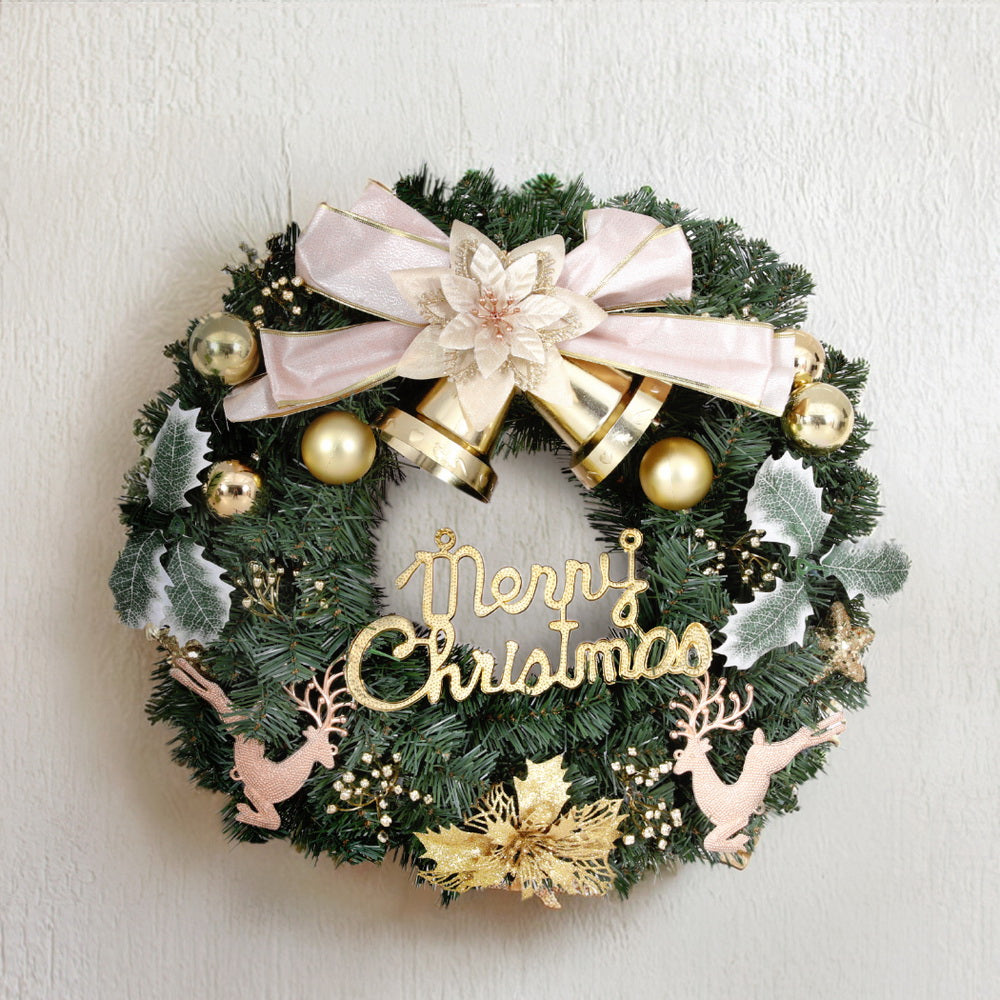 Jingle Jollys Christmas Wreath 60CM Garland Flowers Baubles Party Decorations - SuperSaverAU - view 6