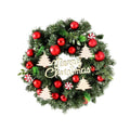Jingle Jollys Christmas Wreath 40CM Xmas Garland Baubles Ornaments Party Decor - SuperSaverAU - view 1