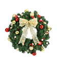 Jingle Jollys Christmas Wreath 60CM LED Garland Berries Bow Baubles Xmas Decor - SuperSaverAU - view 1