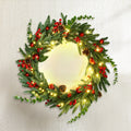 Jingle Jollys Christmas Wreath 60CM LED Garland Berries Pine Cones Party Decor - SuperSaverAU - view 6