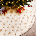 Jingle Jollys Christmas Tree Skirt 120cm Snowflake Ornaments Xmas Decorations - SuperSaverAU - view 6