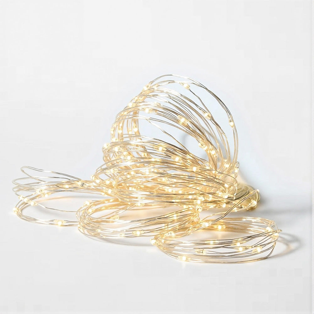 Jingle Jollys 3X3M Christmas Lights Curtain String Light 300 LED Warm White - SuperSaverAU - view 1