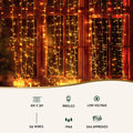 3X6M Christmas Lights Curtain Light 960 LED RGB Remote Jingle Jollys - SuperSaverAU - view 3