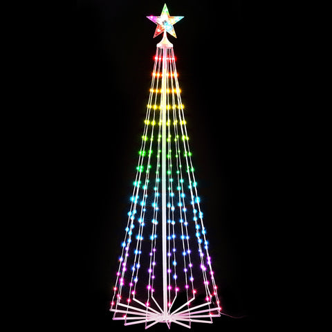 1.8M Christmas Tree 265 LED RGB Fairy Lights Jingle Jollys - SuperSaverAU - view 1