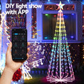 1.8M Christmas Tree 265 LED RGB Fairy Lights Jingle Jollys - SuperSaverAU - view 6