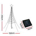 Jingle Jollys Solar Christmas Tree 2.1m 320 LED Net Lights Xmas Trees Decoration - SuperSaverAU - view 2