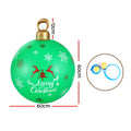 Jingle Jollys Christmas Inflatable Ball Bauble 60cm Outdoor Decoration Green - SuperSaverAU - view 2