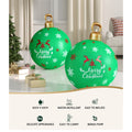 Jingle Jollys Christmas Inflatable Ball Bauble 60cm Outdoor Decoration Green - SuperSaverAU - view 4