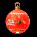 Jingle Jollys Christmas Inflatable Ball 60cm Led Illuminated Xmas Decoration Red - SuperSaverAU - view 1
