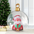 Jingle Jollys Christmas Inflatable Ball 60cm Santa Decoration Giant Bauble Clear - SuperSaverAU - view 6