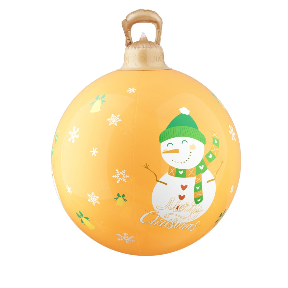 Jingle Jollys Christmas Inflatable Ball 60cm Led Illuminated Snowman Xmas Decor - SuperSaverAU - view 3
