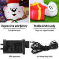 Jingle Jollys Christmas Inflatable Bear 1.8M Height LED Outdoor Decorations Illuminated - SuperSaverAU - view 5