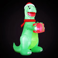 Jingle Jollys Christmas Inflatable Dinosaur 1.8M Height LED Decorations Illuminated - SuperSaverAU - view 3