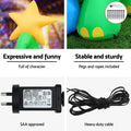 Jingle Jollys Christmas Inflatable Dinosaur 1.86M Height LED Decorations Illuminated - SuperSaverAU - view 5