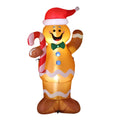 Jingle Jollys Christmas Inflatable Gingerbread Man 1.5M Height LED Decorations Illuminated - SuperSaverAU - view 2