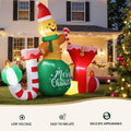 Jingle Jollys Christmas Inflatable Gingerman Joy 3M Long Outdoor Decorations Illuminated - SuperSaverAU - view 5