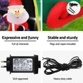 Jingle Jollys Christmas Inflatable Santa in Helicopter 2.55M Height LED Illuminated Decorations - SuperSaverAU - view 5