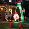 Jingle Jollys Christmas Inflatable Santa in Helicopter 2.55M Height LED Illuminated Decorations - SuperSaverAU - view 6
