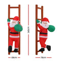 Jingle Jollys Christmas Inflatable Santa Climbing Ladder 2.45M Height LED Decorations Illuminated - SuperSaverAU - view 2