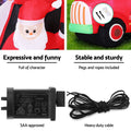 Jingle Jollys Christmas Inflatable Santa Truck 1.6M Height LED Decorations Illuminated - SuperSaverAU - view 5
