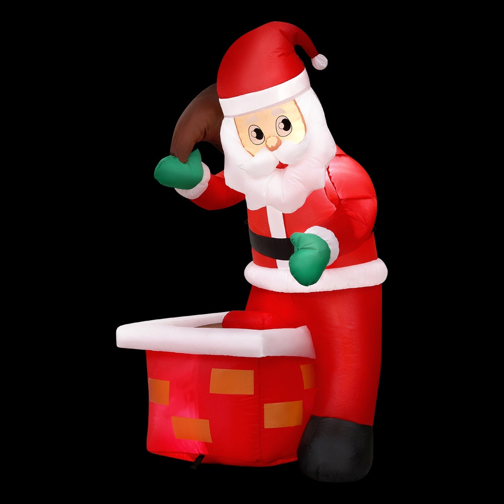 Jingle Jollys Christmas Inflatable Santa Illuminated Decorations - SuperSaverAU - view 1