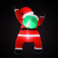 Jingle Jollys Christmas Inflatable Santa Climbing LED Illuminated Decorations 1.9M - SuperSaverAU - view 2