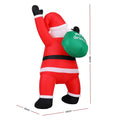 Jingle Jollys Christmas Inflatable Santa Climbing LED Illuminated Decorations 1.9M - SuperSaverAU - view 3