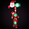 Jingle Jollys Christmas Inflatable Climbing Santa 2.5M Height LED Decorations Illuminated - SuperSaverAU - view 3