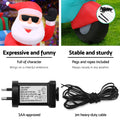 Jingle Jollys Christmas Inflatable Santa Motorbike LED Illuminated Decorations - SuperSaverAU - view 5