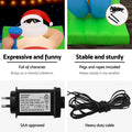 Jingle Jollys Christmas Inflatable Santa Bench 1.8M LED Illuminated Decorations - SuperSaverAU - view 5