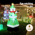 Jingle Jollys Christmas Inflatable Snowman Tree 2.75M Height LED Decorations Illuminated - SuperSaverAU - view 4