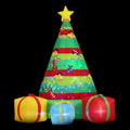 Jingle Jollys Christmas Inflatable Gift Tree 2.2M Height Flashing Light Decorations Illuminated - SuperSaverAU - view 3