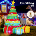 Jingle Jollys Christmas Inflatable Gift Tree 2.2M Height Flashing Light Decorations Illuminated - SuperSaverAU - view 4