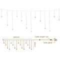 160 LED 6M Christmas Lights Icicle Light Solar Warm Jingle Jollys - SuperSaverAU - view 1