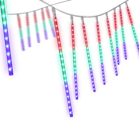 Jingle Jollys 7M Christmas Lights Shower Light 288 LED Icicle Falling Metor - SuperSaverAU - view 1
