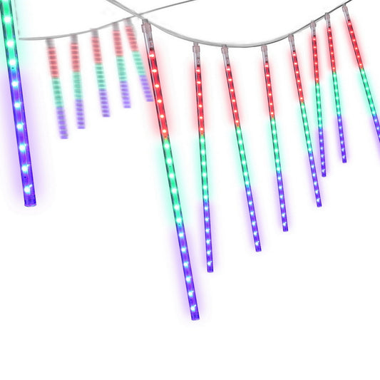 Jingle Jollys 7M Christmas Lights Shower Light 288 LED Icicle Falling Metor