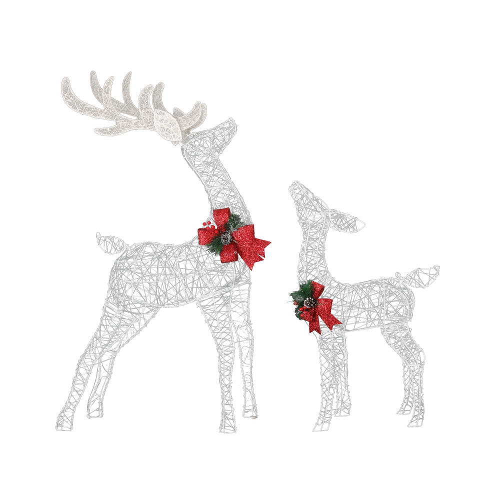 2 PCS Christmas Lights 170 LED Fairy Light Reindeer Decorations Jingle Jollys - SuperSaverAU - view 2
