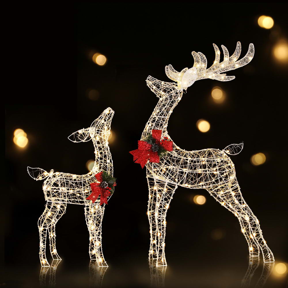 2 PCS Christmas Lights 170 LED Fairy Light Reindeer Decorations Jingle Jollys - SuperSaverAU - view 7