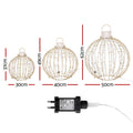 3 PCS Christmas Lights 360 LED Fairy Light Ball Decorations Jingle Jollys - SuperSaverAU - view 2